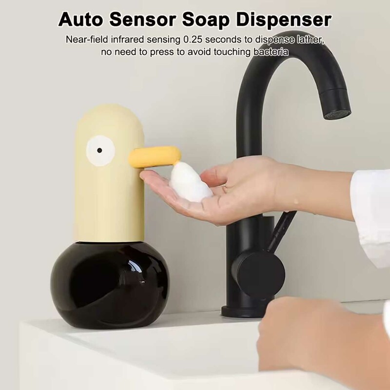 دستگاه فوم ساز مایع دستشویی شارژی اتوماتیک فانتزی اردک H-S-01