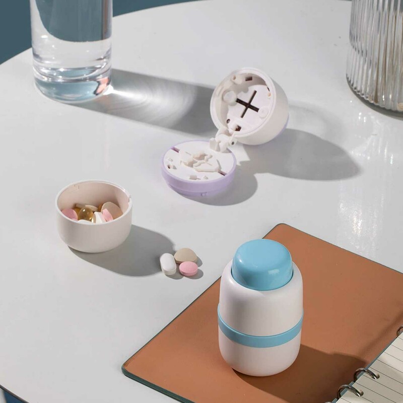 دستگاه برش قرص و جعبه نگهداری دارو قابل حمل مسافرتی جوردن و جودی TR022