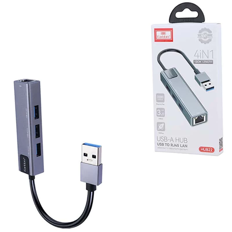 هاب USB 3.0 چهار پورت ارلدام HUB22