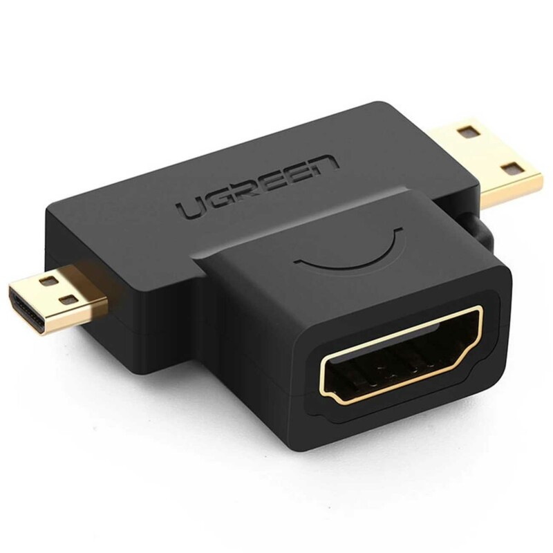 مبدل Micro HDMI و Mini HDMI به HDMI یوگرین HD129 20144