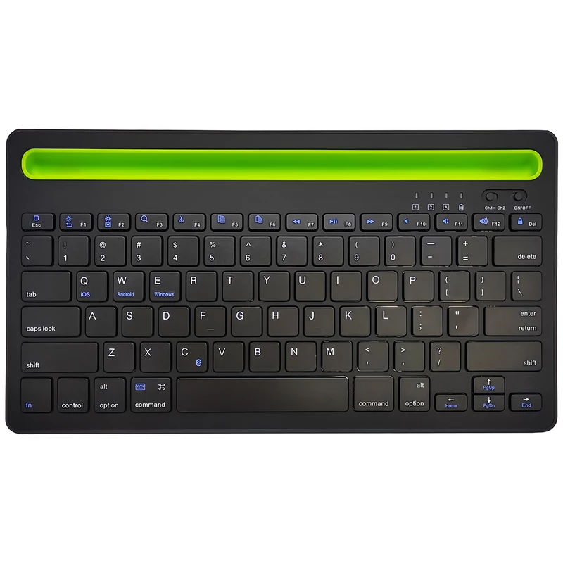 کیبورد بی‌سیم شارژی با استند موبایل و تبلت Multi-Platform