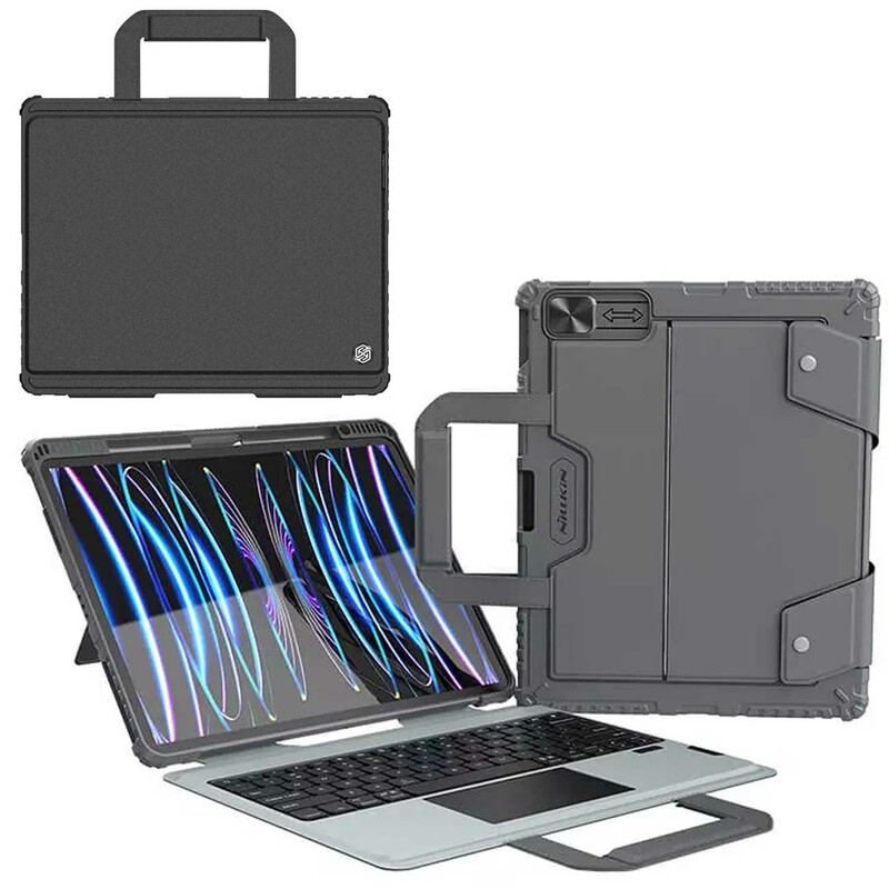 قاب کیبورددار طرح کیف آیپد ایر 13 (2024) و  آیپد پرو 12.9 اینچ (2020، 2021،2022) نیلکین Bumper Go Keyboard