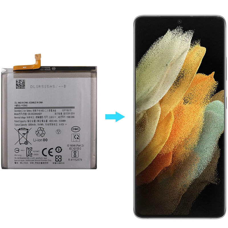 باتری اصلی گوشی سامسونگ Galaxy S21 Ultra مدل EB-BG998ABY