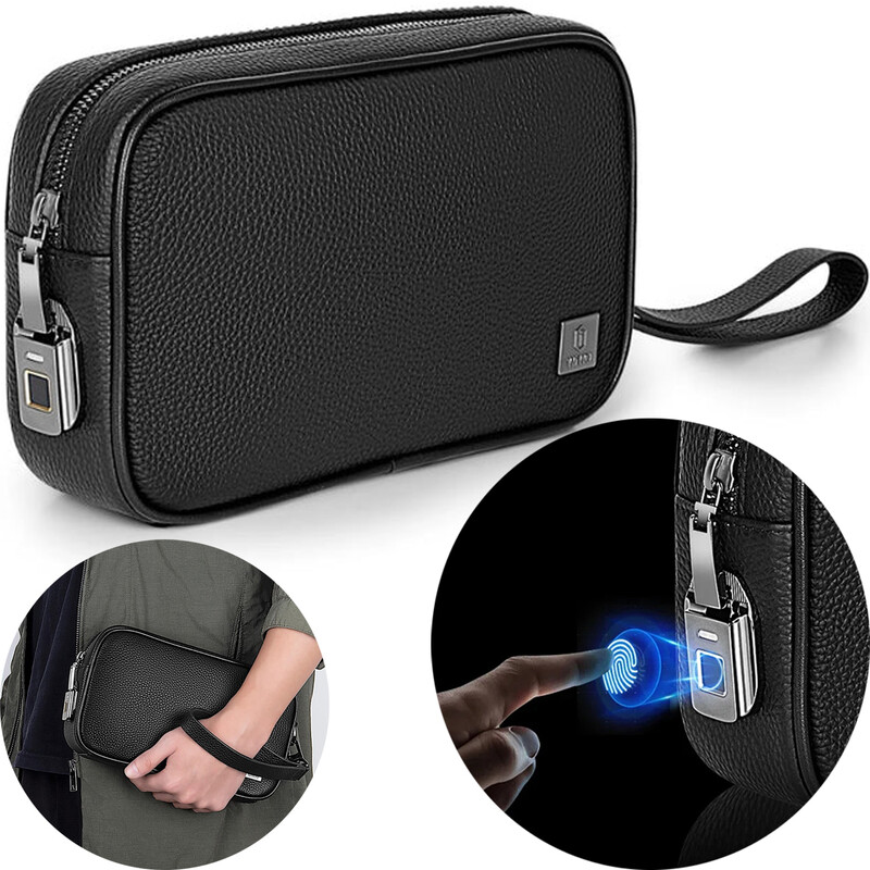 کیف لوازم جانبی چرمی مسافرتی ضد سرقت ویوو WIWU Master Genuine