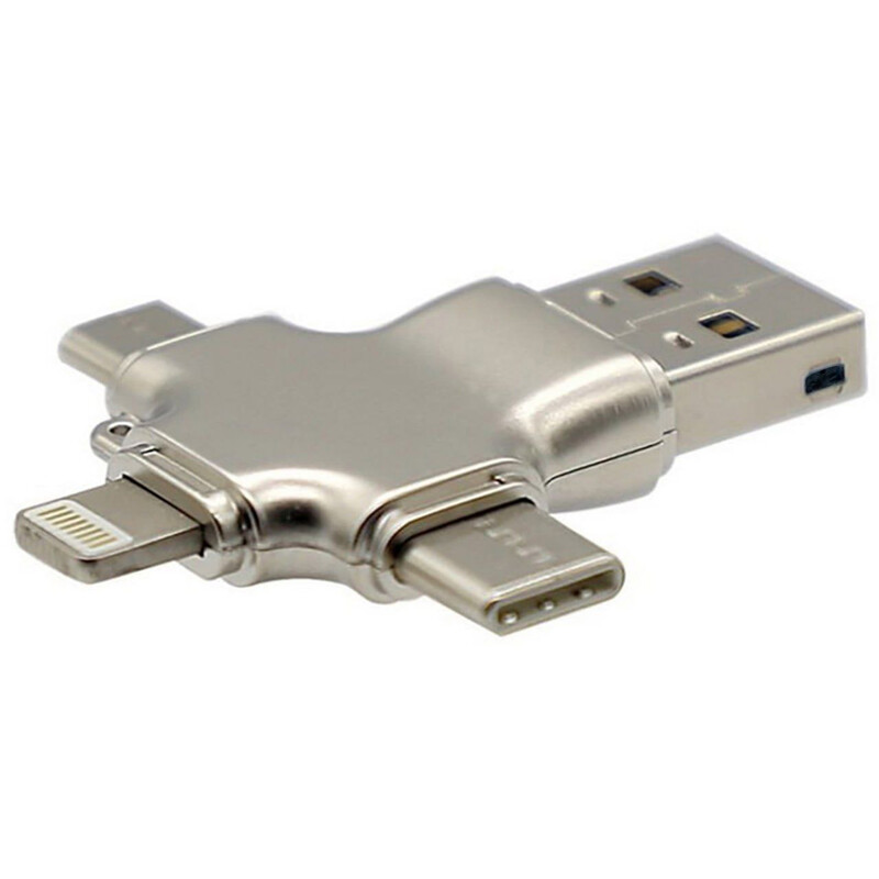 مبدل چندکاره میکرو اس دی به یو اس بی، تایپ سی، لایتنینگ و میکرو یو اس بی پرووان PCO04