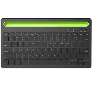 کیبورد بی‌سیم شارژی با استند موبایل و تبلت
