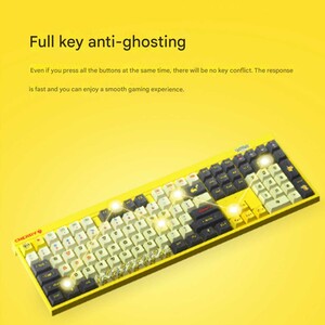 کیبورد مکانیکی گیمینگ بی سیم سه حالته چری