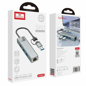 هاب یو اس بی و تایپ سی 4 پورت ارلدام