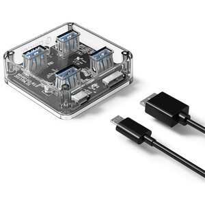 هاب USB 3.0 چهار پورت طرح شفاف اوریکو MH4UC-U3