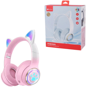 هدفون کودکانه فانتزی بلوتوثی 5.3 پرووان طرح گربه PHB3585