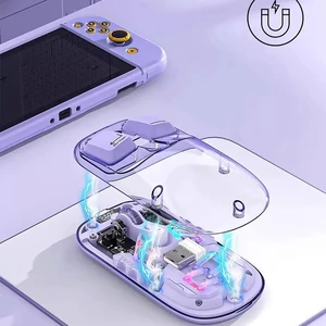 برترین ماوس بلوتوثی وایرلسی دو حالته قابل شارژ با طراحی شفاف کوتسی