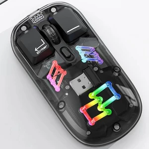 موس بلوتوثی وایرلسی دو حالته قابل شارژ با طراحی شفاف کوتسی