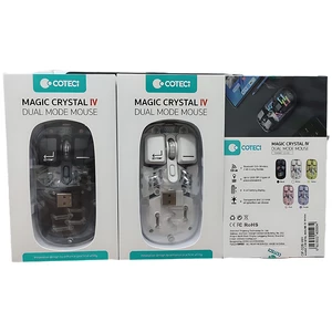 ماوس بلوتوثی وایرلسی دو حالته قابل شارژ با طراحی شفاف کوتسی