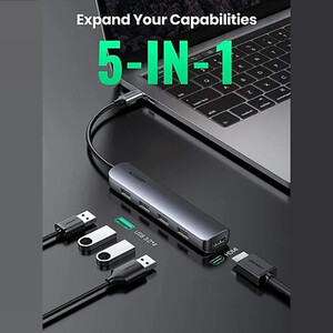 کیفیت هاب 5 پورت تایپ سی یوگرین