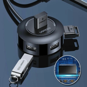 اتصال چند فلش به هاب UGREEN CR106