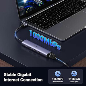 نمایش سرعت 1000 مگابیت بر ثانیه