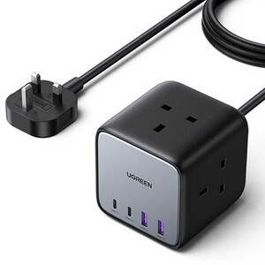 چندراهی برق 2500 وات سه سوکت، دو USB و دو Type-C فست 65 وات یوگرین CD268 90906