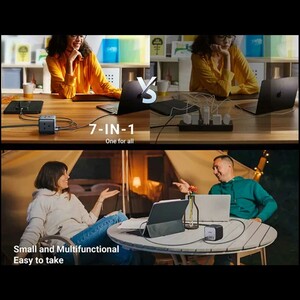 چندراهی برق 2500 وات سه سوکت، دو USB و دو Type-  فست 65 وات یوگرین