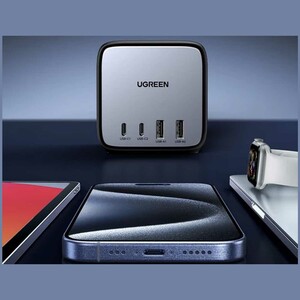 چندراهی برق 2500 وات سه سوکت، دو USB و دو Type-  فست 65 وات یوگرین