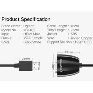 کابل تبدیل اچ‌دی‌ام‌آی به وی‌جی‌آ یوگرین