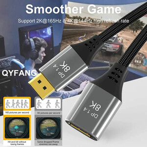 فروش کابل افزایش طول دیسپلی پورت 0.5 متری کوتتسی