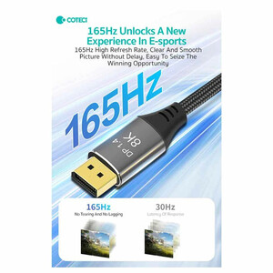 کابل افزایش طول دیسپلی پورت 0.5 متری کوتتسی