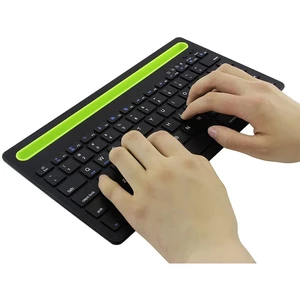 صفحه کلید بی‌سیم شارژی با استند موبایل و تبلت