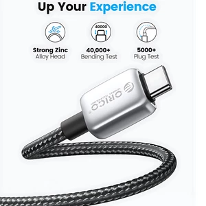 قیمت کابل سوپر فست شارژ تایپ‌سی به تایپ‌سی 100 وات یک متری اوریکو