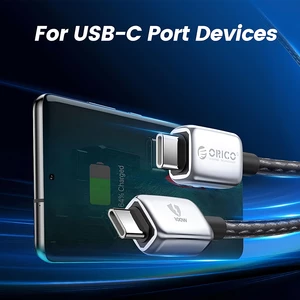 بهترین کابل سوپر فست شارژ تایپ‌سی به تایپ‌سی 100 وات یک متری اوریکو