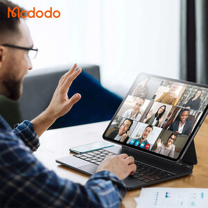 فروش کاور کتابی هوشمند مگنتی کیبورد دار آیپد ایر ام4 13 اینچ مک دودو