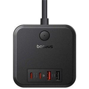 فروش چندراهی و محافظ برق سه سوکت 4000 وات و هاب شارژ 2 یو‌اس‌بی و 2 تایپ‌سی 30 وات بیسوس