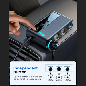 شارژر فندکی JOYROOM با نمایشگر دیجیتال