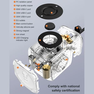 چندراهی برق چندمنظوره چند پورت سوپر شارژ رومیزی الدنیو