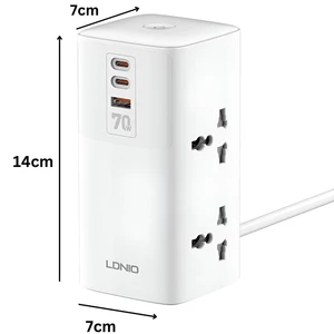 چندراهی برق چندمنظوره چند پورت سوپر شارژ رومیزی الدنیو