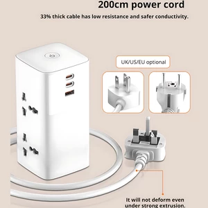 چندراهی برق چندمنظوره چند پورت سوپر شارژ رومیزی الدنیو