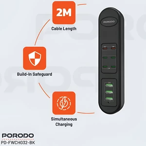 قیمت هاب شارژ یو اس بی تایپ سی چند پورت پورودو