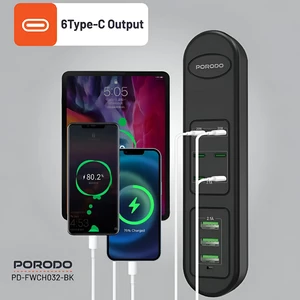 پر فروش ترین هاب شارژ یو اس بی تایپ سی چند پورت پورودو