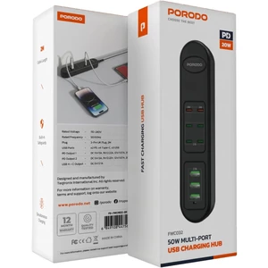 هاب شارژ یو اس بی تایپ سی چند پورت پورودو