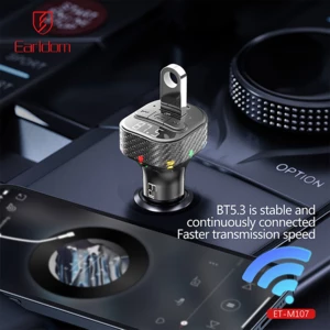 قیمت شارژر فندکی فست شارژ ماشین تایپ سی و اف‌ام‌پلیر بلوتوثی ارلدام