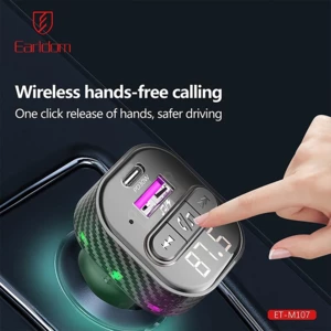 فروش شارژر فندکی فست شارژ ماشین تایپ سی و اف‌ام‌پلیر بلوتوثی ارلدام