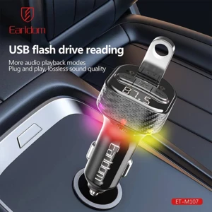 کیفیت شارژر فندکی فست شارژ ماشین تایپ سی و اف‌ام‌پلیر بلوتوثی ارلدام