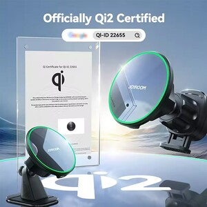 فروش نگهدارنده دریچه هوای خودرو و شارژر بی‌سیم مغناطیسی 15 واتی جویروم