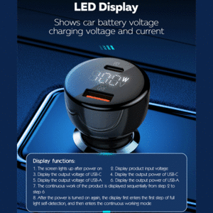 شارژر فندکی 100 وات الدینیو