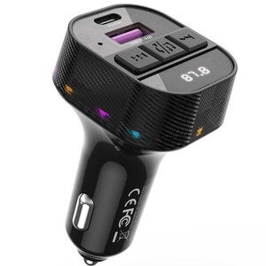 شارژر فندکی تایپ سی و یو اس بی و گیرنده بلوتوثی