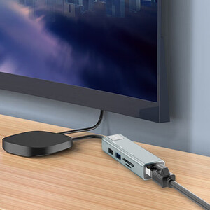 هاب 5 پورت یو اس بی و تایپ سی ارلدام