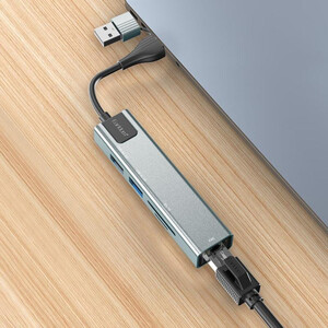 آداپتور 5 پورت یو اس بی و تایپ سی ارلدام