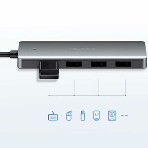 قیمت هاب تایپ‌سی 4 پورت یوگرین