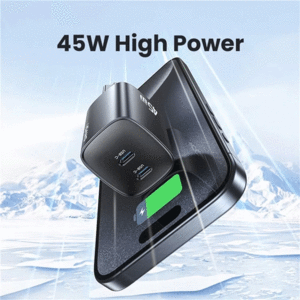 خرید شارژر دیواری فست تایپ سی 45 وات یوسامز