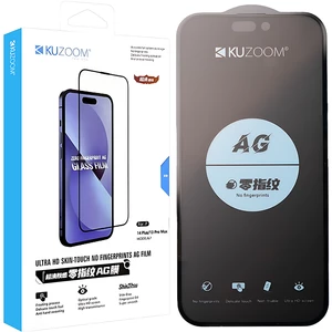 گلس گوشی آیفون 17 پرو کوزوم KUZOOM ULTRA HD ضدتعریق و بدون جاماندن اثر انگشت