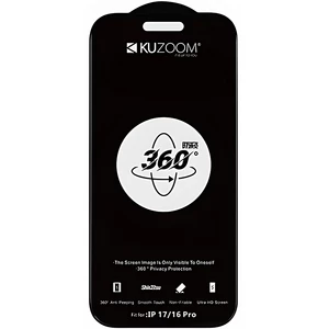 گلس پرایوسی 360 درجه آیفون 17 پرو کوزوم KUZOOM ANTI-PEEPING